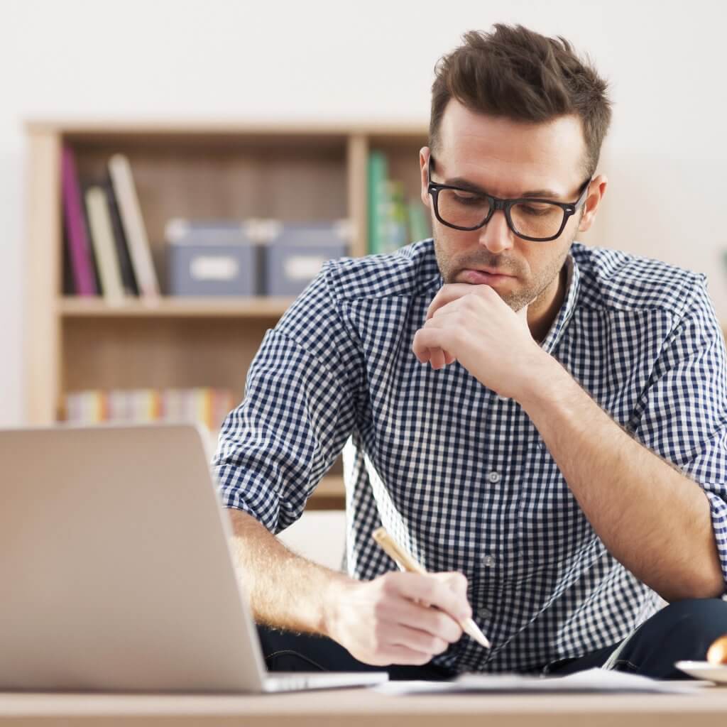 Man At Computer